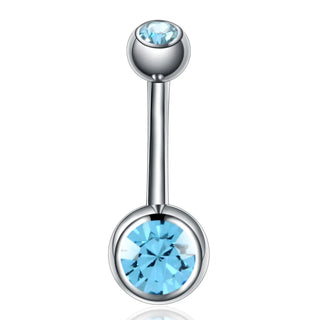 ASTM F136 Titanium Navel Piercing 14G Belly Button Rings Colored Piercing Ombligo Nombril Navel Earring Body Jewelry