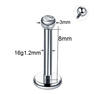 Titanium Labret Piercing Kits Lip Mouth Stud Earring Tragus Cartilage Helix Piercings Ear Sexy Lobe Jewelry for Women Men