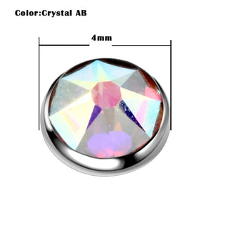 Titanium Dermal Piercings Micro Dermal Anchor Threading Dermal Top Skin Diver Crystal Piercings Hide in Surface Body Jewelry