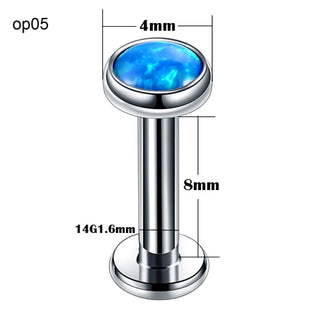 Titanium Labret Piercing Kits Lip Mouth Stud Earring Tragus Cartilage Helix Piercings Ear Sexy Lobe Jewelry for Women Men