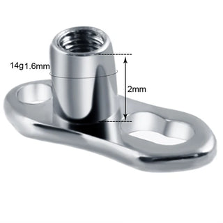 G23 Titanium Dermal Anchor Skin Diver Base Surface Barbell Piercings Micro Dermal Anchor Tops Mamilo Pircings Body Jewelry