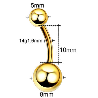 Titanium Navel Piercings Belly Button Rings 14G Curved Barbell Pircing Ombligo Nombril Navel Earrings Sexy Body Jewelry