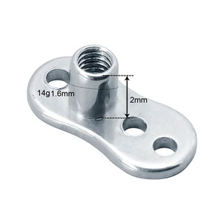 G23 Titanium Dermal Anchor Skin Diver Base Surface Barbell Piercings Micro Dermal Anchor Tops Mamilo Pircings Body Jewelry