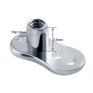 G23 Titanium Dermal Anchor Skin Diver Base Surface Barbell Piercings Micro Dermal Anchor Tops Mamilo Pircings Body Jewelry