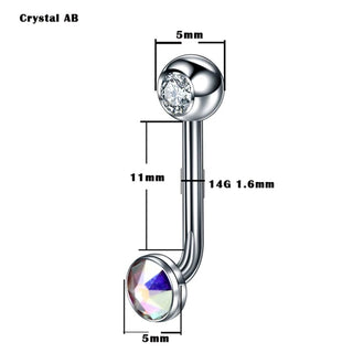 G23 Titanium Christina Vertical Hood Piercings Lip Rings VCH Intimate Piercing Surface Body Jewelry Piercings for Men Women