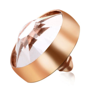 16G Micro Dermal Piercing Titanium Dermal Anchor Piercings Crystal Dermal Anchor Top Skin Diver Surface Piercing Jewelry