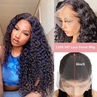 HD Lace Frontal Wig Water Wave 13X6 Human Hair Wigs 4X4 Closure Wig 150% Remy