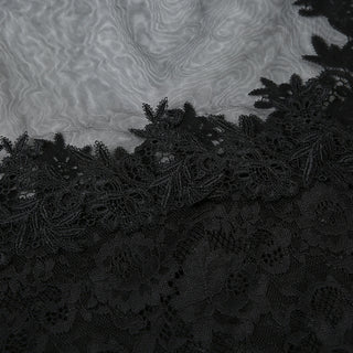 Women's See-Through Mesh Lace Strap Nightdress