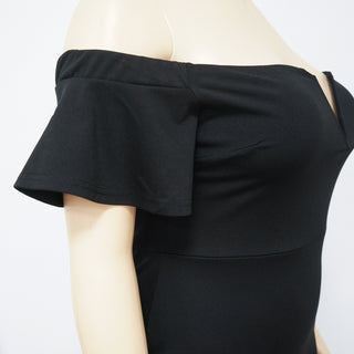 Sexy See-Through Fashion V Neck Short Flare Sleeves Plus Size Maxi Dress