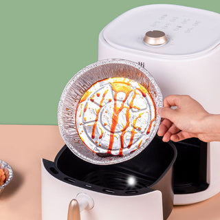 Non-stick Aluminum Foil Liners Air Fryer Disposable Paper Liner Oil-proof Steaming Basket Kitchen Tool BBQ Drip Pan Tray - Thomas Family Essentials LLC