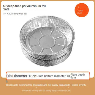 Non-stick Aluminum Foil Liners Air Fryer Disposable Paper Liner Oil-proof Steaming Basket Kitchen Tool BBQ Drip Pan Tray - Thomas Family Essentials LLC