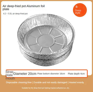 Non-stick Aluminum Foil Liners Air Fryer Disposable Paper Liner Oil-proof Steaming Basket Kitchen Tool BBQ Drip Pan Tray - Thomas Family Essentials LLC