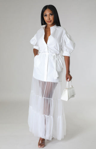 Ladies White Shirt Casual Short Sleeve Shirt