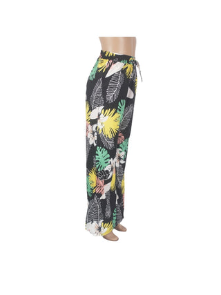 Floral Printed Pocket Wide Leg Pants