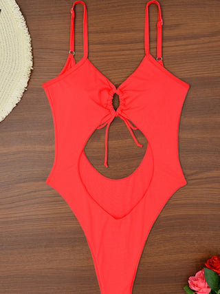 Solid Color Square Neck Fitted One-Pieces