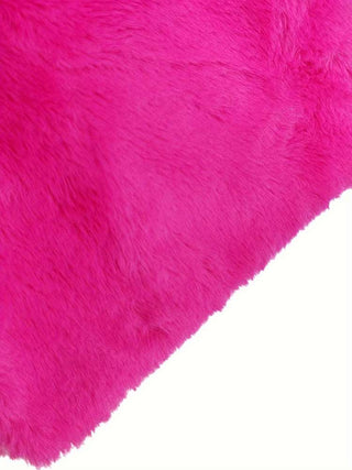 Fluff Plain Color Lapel Cropped Faux Fur