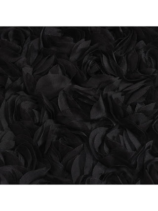 Sexy Black 3D Flowers 2pcs Skirt Sets