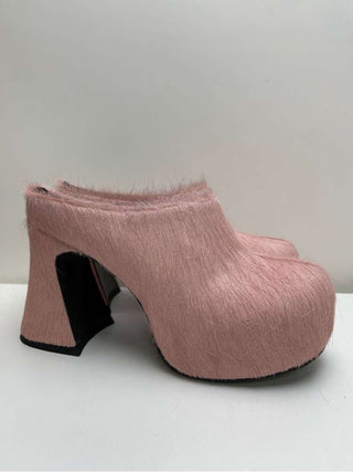 Chunky Platforms Heels Mules Fur Slippers