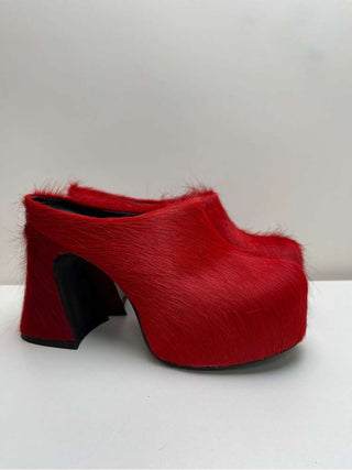 Chunky Platforms Heels Mules Fur Slippers