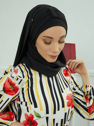 Large Plain Muslim Hat Inner Hijab Caps Ramadan Headwraps Pre-design