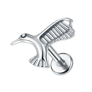 Titanium 16G Ear Cartilage Piercing Marquise CZ Flower Helix Conch Flat Back Rook Tragus Labret Lip Piercings Body Jewelry