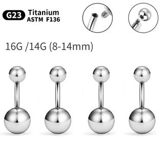 Titanium Navel Belly Button Rings Internally & Externally Threaded Small Navel Piercing Ombligo 14G 16G Sexy Women Jewelry