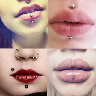 14G 16G Internally Threaded Labret Monroe Lip Studs Titanium Helix Cartilage Tragus Earring Piercing Jewelry for Women