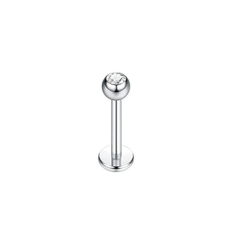 G23 Titanium Labret Piercing Lip Ring 16G 14G Internally Thread Nose Stud Earring Tragus Helix Cartilage Piercing  Jewelry Women
