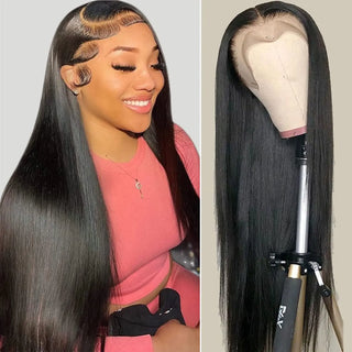 28 30 inch Straight Human Hair Wigs HD Lace Frontal Wig 180% 13x4/6 Transparent Lace Front Wigs 5x5 Human Hair Lace Closure Wigs Thomas Family Essentials