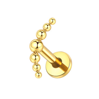 Titanium Ear Cartilage Piercings Flat Back Stud Earring Internal Thread Butterfly Cross CZ Helix Tragus Piercing Jewelry 16G