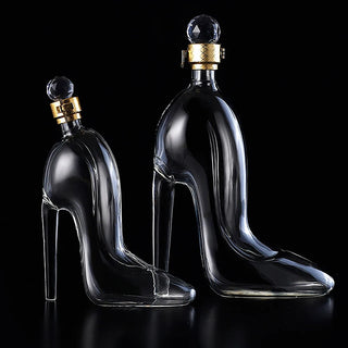 350ml And 700ml High-heeled Shoe Models Red Wine Decanter Empty Bottle, Glass Bottle Thickened Whiskey Decanter