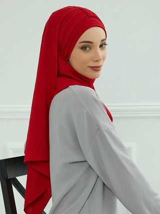 Large Plain Muslim Hat Inner Hijab Caps Ramadan Headwraps Pre-design