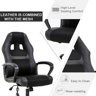 Furniture suppliesBestOffice PC Gaming Chair Massage Office Chair Ergonomic Desk  Adjustable PU Leather Chair