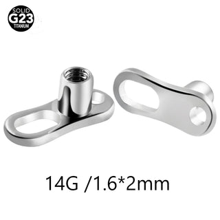 G23 Titanium Extension Gauge Converter Pin for Microdermal Piercing Helix Earring Rods Labret Tongue Ring Eyebrow Accessories