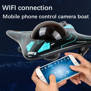 APP WIFI Real-time Transmission RC Toy Wireless Remote Control Boat Underwater Camera children toys Video Yacht Toys Gift