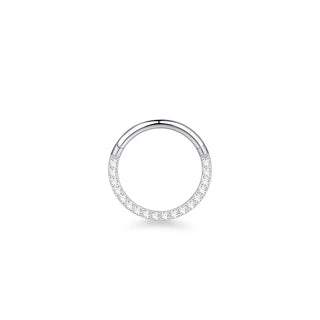 Marquise CZ Hinged Segment Piercing Titanium Septum Clicker Nose Hoop Ring Tragus  Upper Lobe Piercing Cartilage Earring