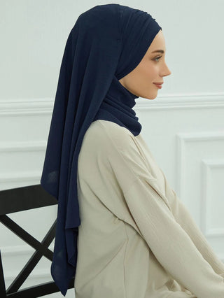 New Large Muslim Women Hijab Khimar Niqab Big Size,Metal Buckle Decoration