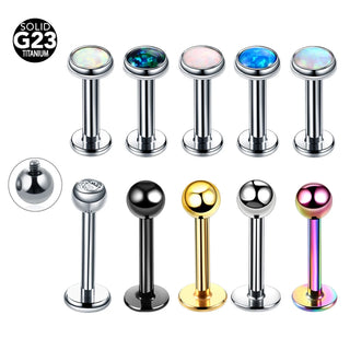 Titanium Labret Piercing Kits Lip Mouth Stud Earring Tragus Cartilage Helix Piercings Ear Sexy Lobe Jewelry for Women Men