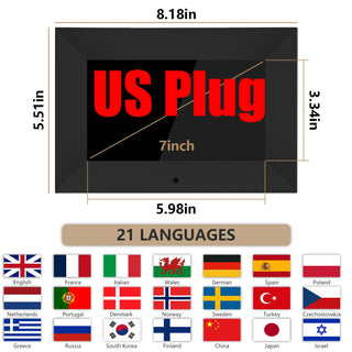 21 Alarms Digital LED Calendar Clock with Multi-Languages to display. Medicine Time Reminder for Elder.Home Desk Wall Decoration