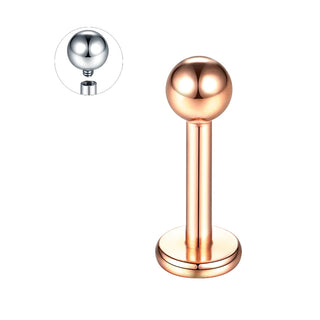 14G 16G Internally Threaded Labret Monroe Lip Studs Titanium Helix Cartilage Tragus Earring Piercing Jewelry for Women