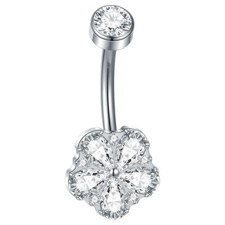 Titanium Gold Color Navel Piercings Marquise CZ Crystal Belly Button Rings Navel Earring Belly Piercings Ombligo Jewelry