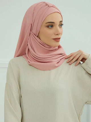 Large Plain Muslim Hat Inner Hijab Caps Ramadan Headwraps Pre-design