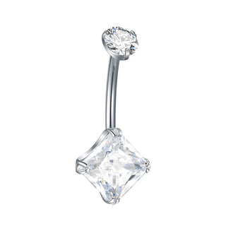 Titanium Gold Color Navel Piercings Marquise CZ Crystal Belly Button Rings Navel Earring Belly Piercings Ombligo Jewelry