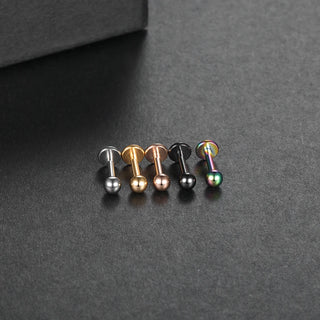 14G 16G Internally Threaded Labret Monroe Lip Studs Titanium Helix Cartilage Tragus Earring Piercing Jewelry for Women