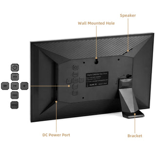 21 Alarms Digital LED Calendar Clock with Multi-Languages to display. Medicine Time Reminder for Elder.Home Desk Wall Decoration