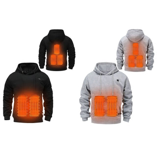 Thicken Warm Heated Hoodies Unisex Heated Sweatshirt Pullover Lightweight Warm Usb Electric Outdoor Winter Jackets Men'S Sweater