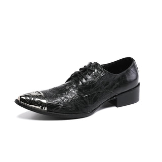 Social Man Point Toe Lace Up Formal Shoes Classic Black Formal Derby Shoes Italian Men Cow Leather Party Brogue Shoes Plus Size