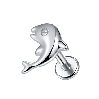 Titanium 16G Ear Cartilage Piercing Marquise CZ Flower Helix Conch Flat Back Rook Tragus Labret Lip Piercings Body Jewelry