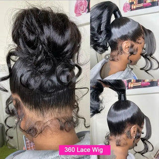 360 Full Lace Wigs For Ponytail Brazilian 30 32Inch Body Wave 13x4 13x6 HD Lace Front Wig Pre Plucked Remy 4x4 Lace Closure Wig Thomas Family Essentials