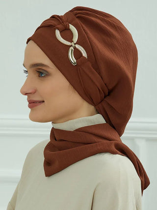 Ramadan Muslim Inner Hijabs For Woman  Turban Hijabs With Cap Islamic Muslim Jersey Head Scarf Headwraps Muslim Women Clothing